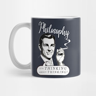 Philosophy: White Type Mug